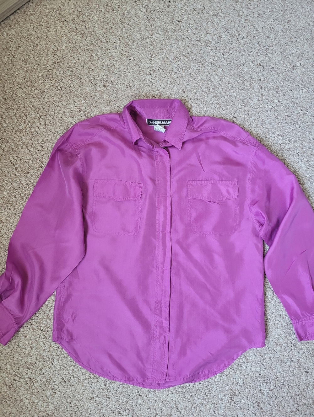 Diane Gilman Silk Blouse - Picture 3 of 4